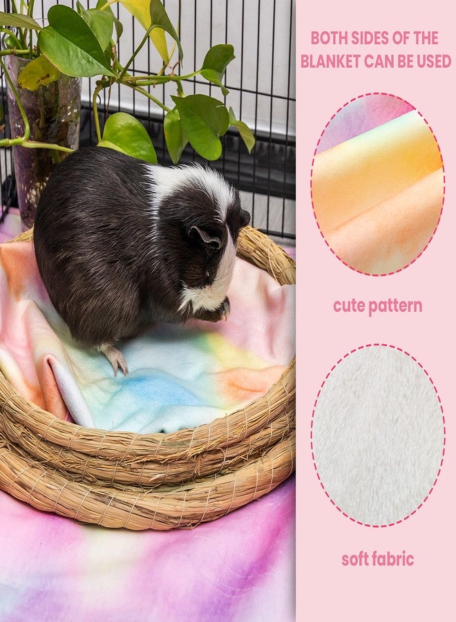 ORZECHKO Guinea Pig Bedding - 3 Pack Waterproof Small Animal Cage Accessories for Guinea Pig Rat Hamster Chinchilla Hedgehog Rabbit Ferret- Washable Soft Fleece Pet Cage Liner Mat Blankets - Image 4